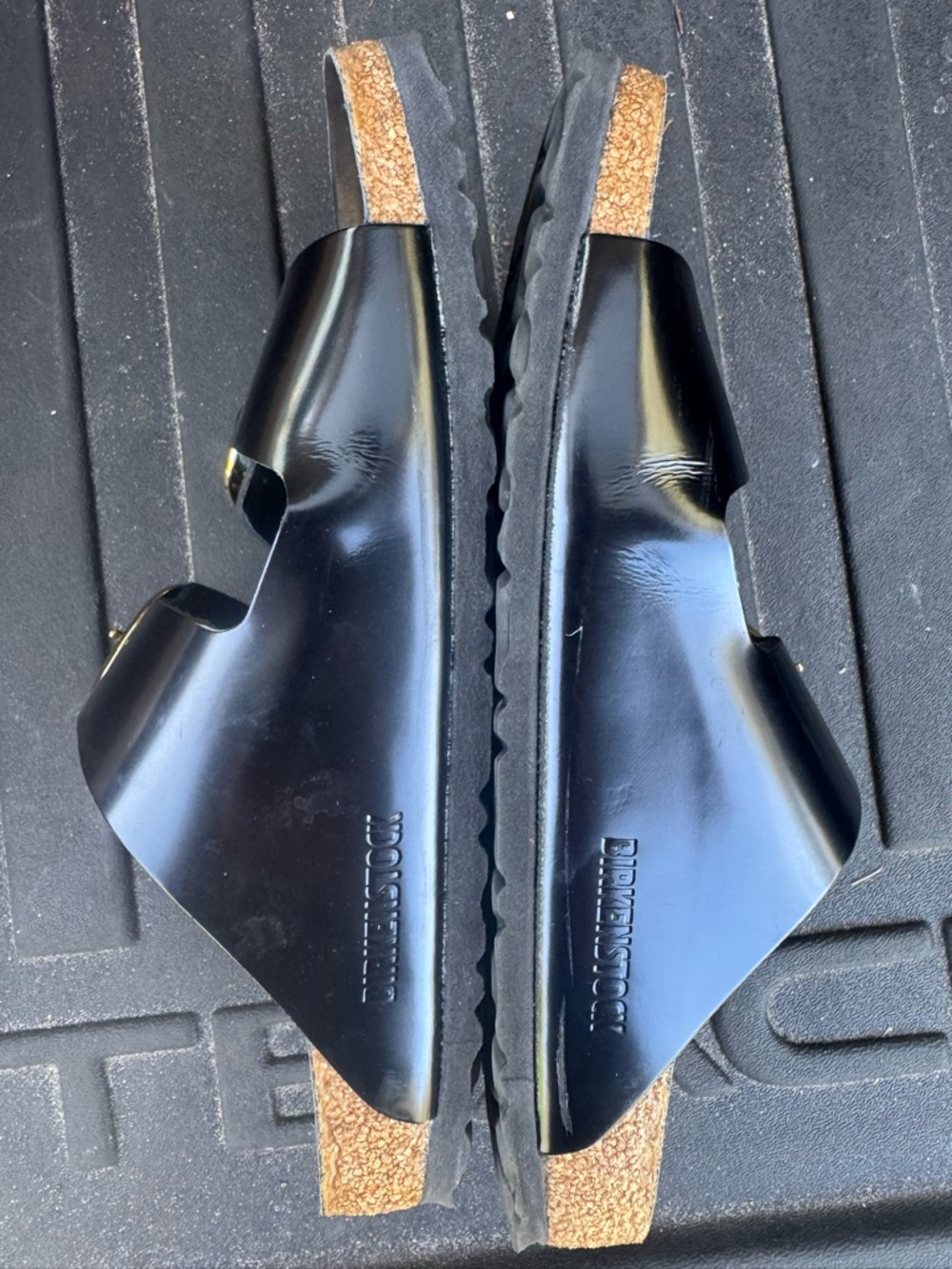Birkenstock Adult Arizona Big Buckle Sandal - 39 - High Shine Black - Picture 8 of 9